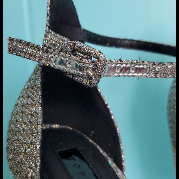 Topshop Robyn Two Part Glitter Heels - Picture 4 of 8